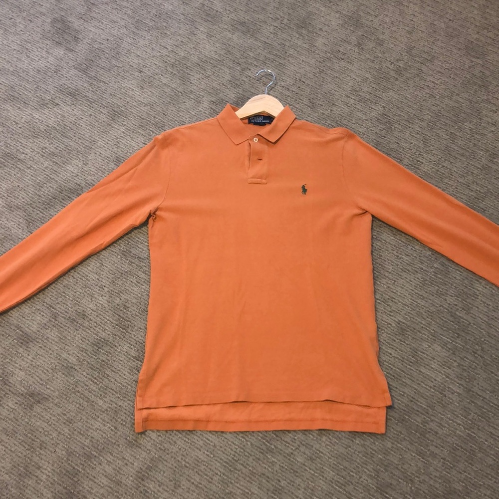 Polo Men’s Orange Long Sleeve Shirt Size: M
